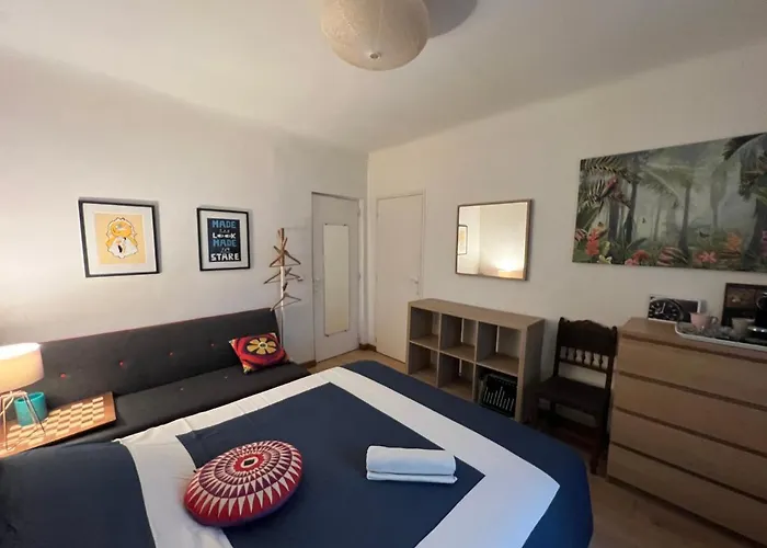 Lit Queen Size, 3Mn Beach Biarritz